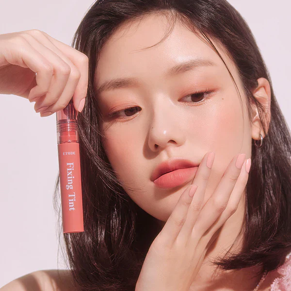 Etude Fixing Tint #03 Mellow Peach | Long Lasting High Pigmented Liquid Lipstick